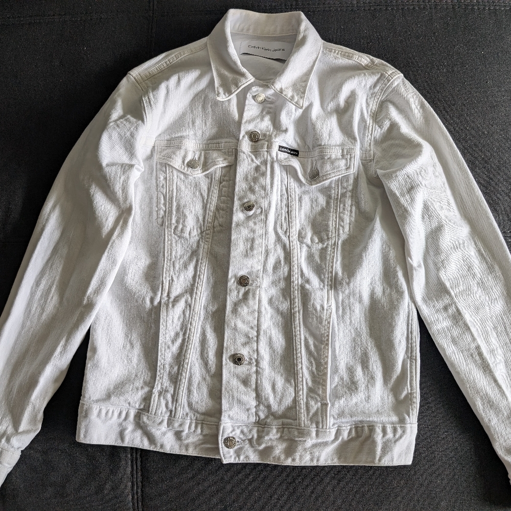Calvin Klein Jeans White Denim Jacket